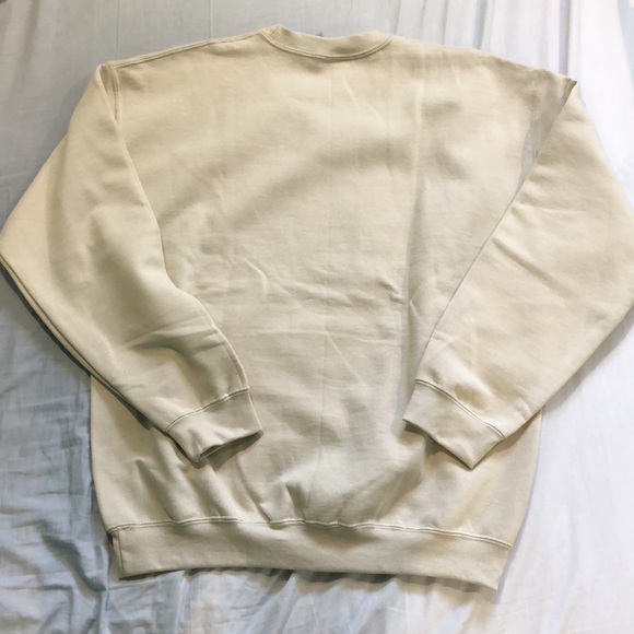 NEW heart tan crewneck handmade - Picture 4 of 4